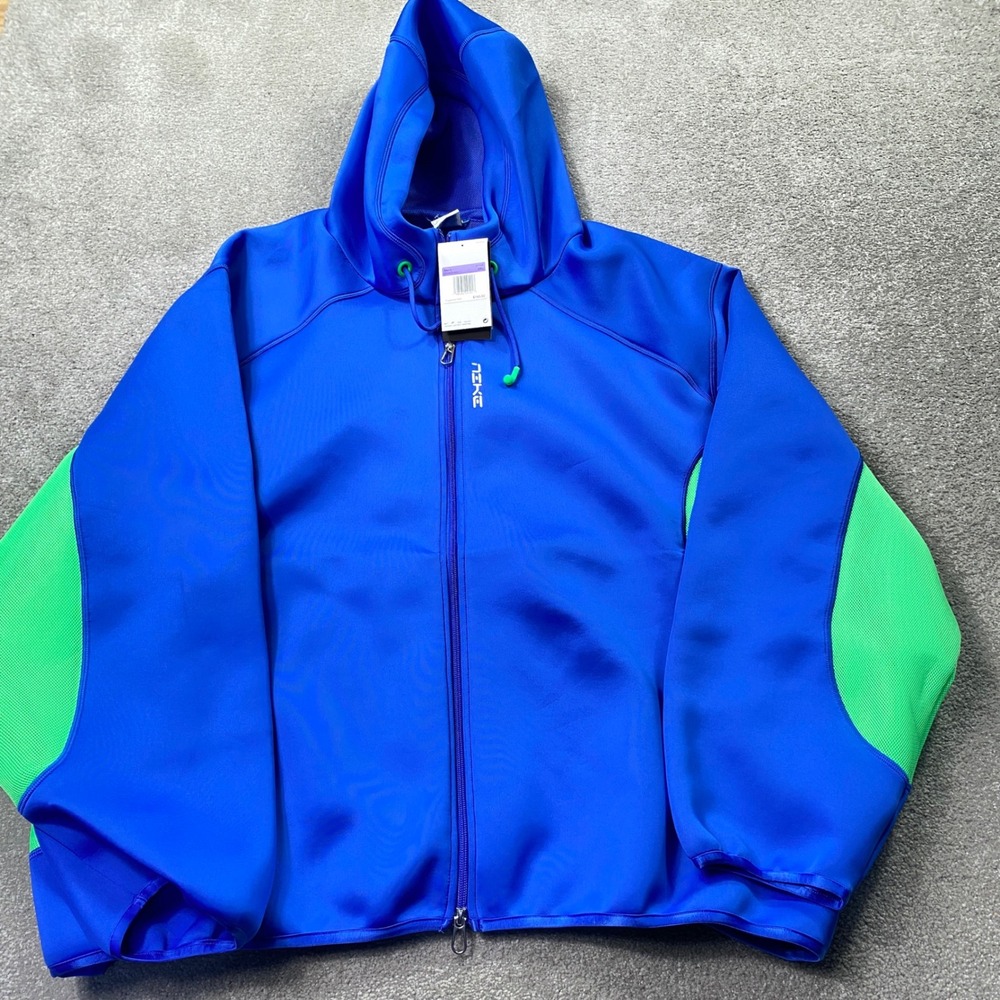 Nike Future Project FROG Full Zip Hoodie Mens 3XL Blue Green HV0905-405 h